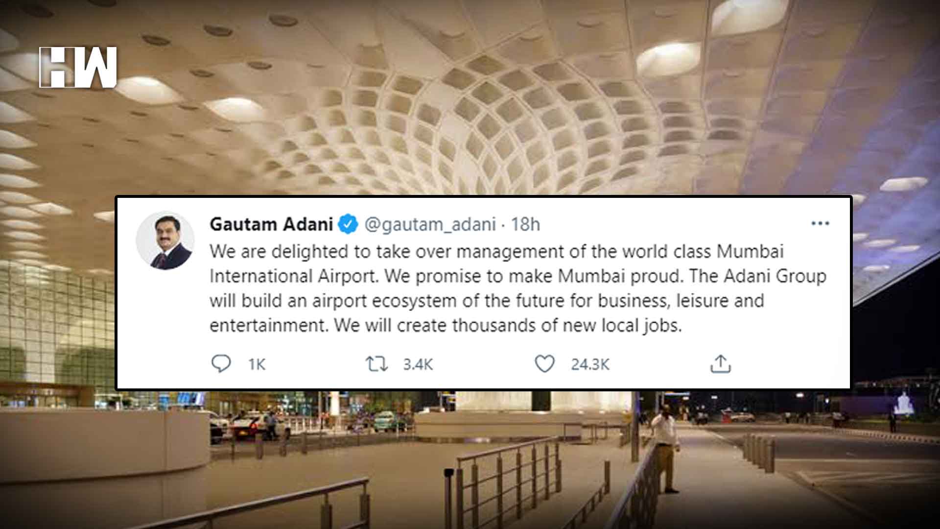 Mumbai International Airport Management Control To Be Taken Over By Adani Group Hw News English 9102