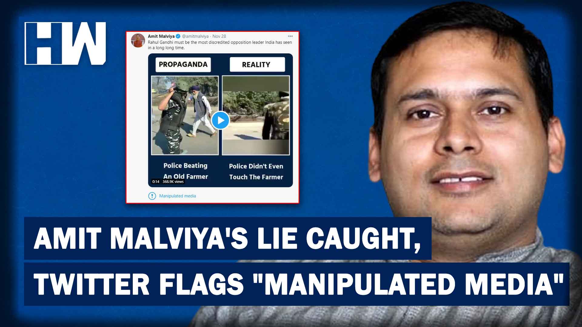 For A First In India, Twitter Flags BJP IT Cell Head Amit Malviya’s ...