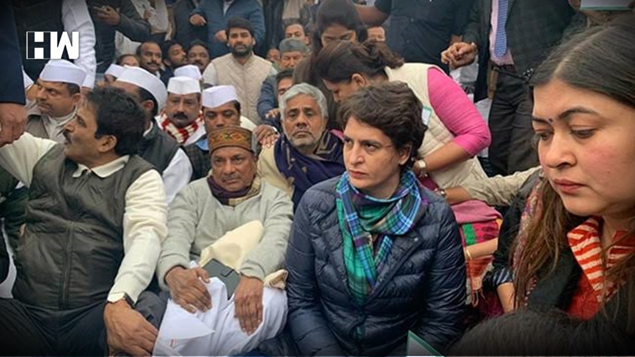 Priyanka Gandhi Leads Protest At India Gate, Condemns Police Action 