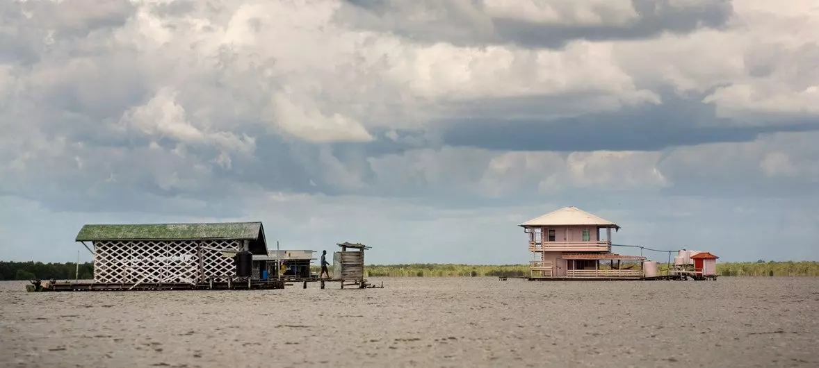 Much of Suriname's coastal area is low-lying and susceptible to natural disasters. 