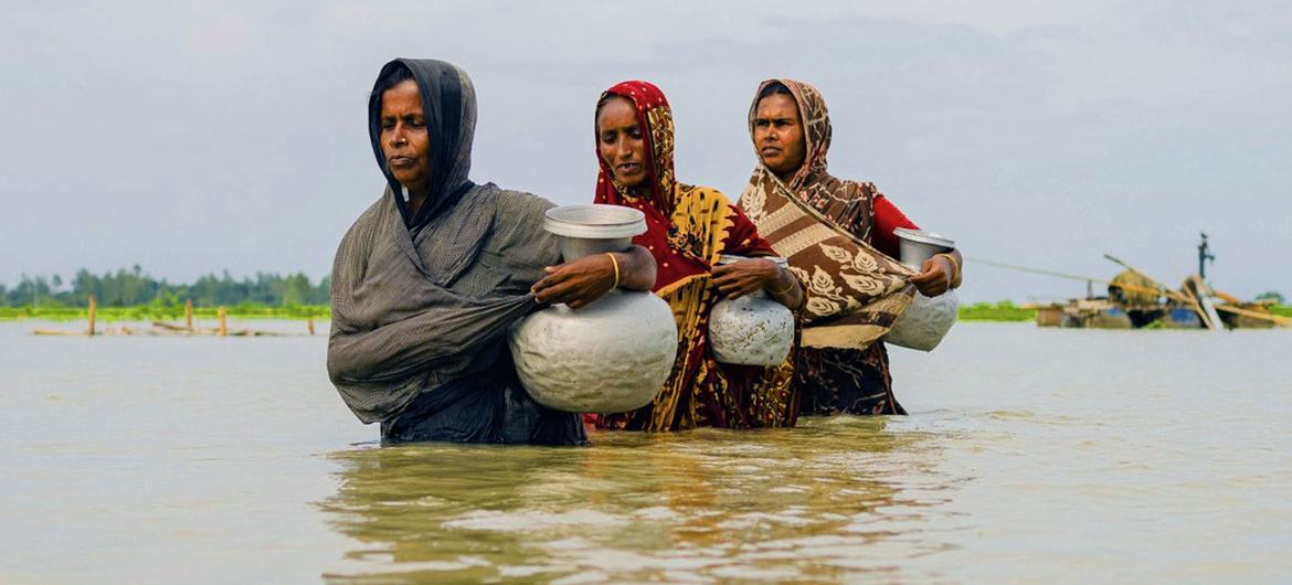 Millions of people in Bangladesh have been impacted by climate shocks like flooding. 