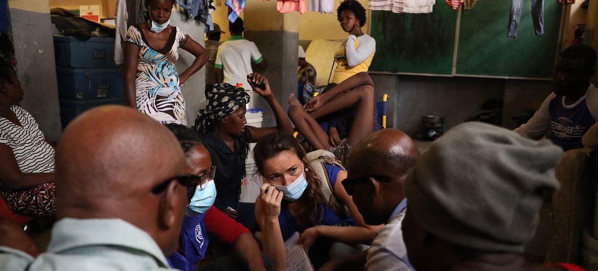 People displaced by gang violence in Port-au-Prince, Haiti, are being supported by the UN. (file)