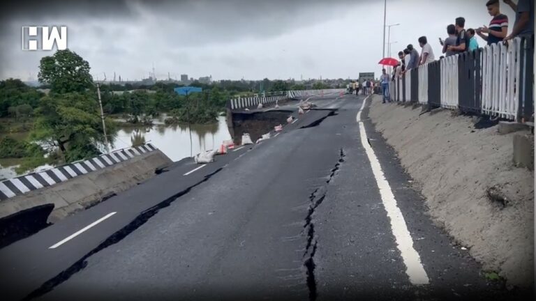 Watch Madhya Pradesh Bridge Built A Year Ago Collapses After Heavy 