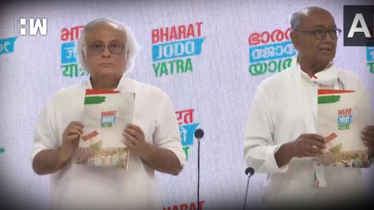 Bharat Jodo Yatra: Congress Unveils Logo, Tagline, Pamphlet - HW News ...