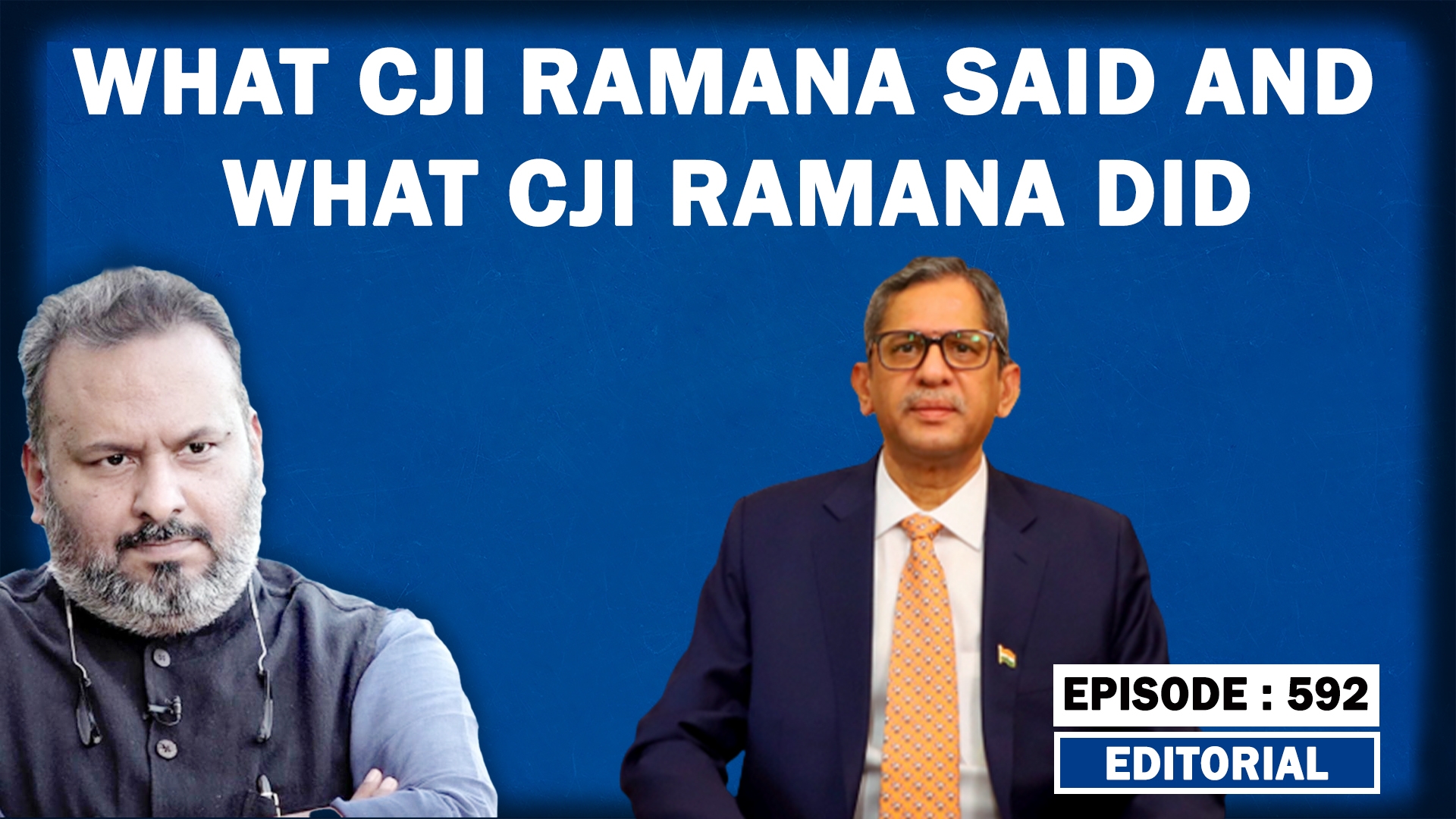 Editorial with Sujit Nair: What CJI Ramana Said And What CJI Ramana Did ...