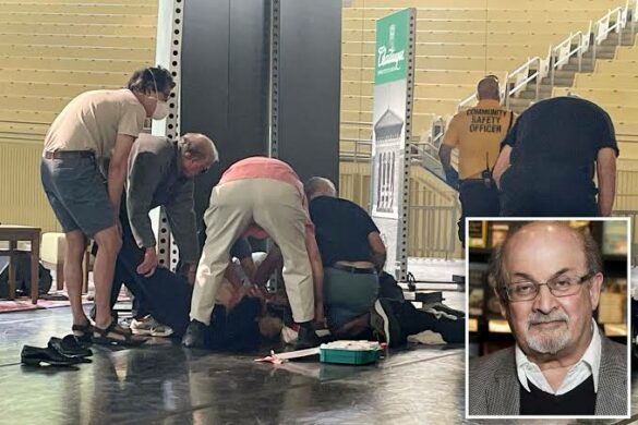 WATCH: Moment When Author Salman Rushdie Was Stabbed In New York - HW ...