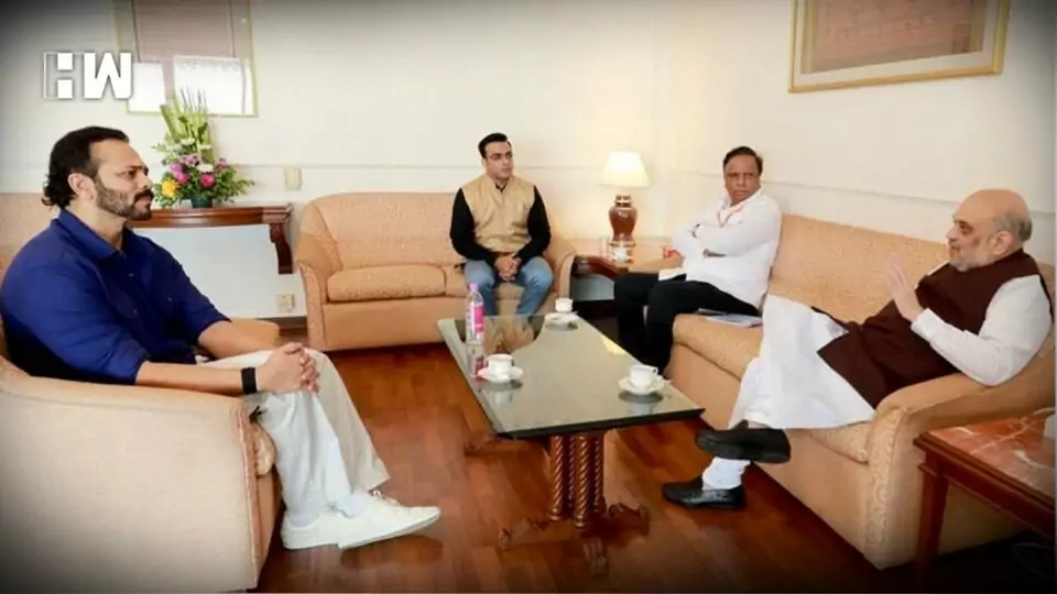 amit shah meet rohit shetty
