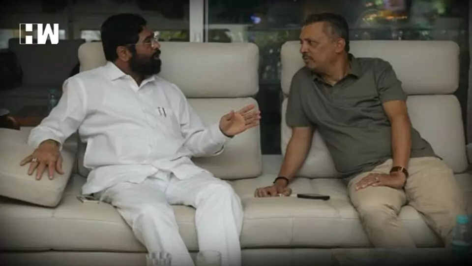 eknath shinde visit milind narvekar home for ganesh chaturthi