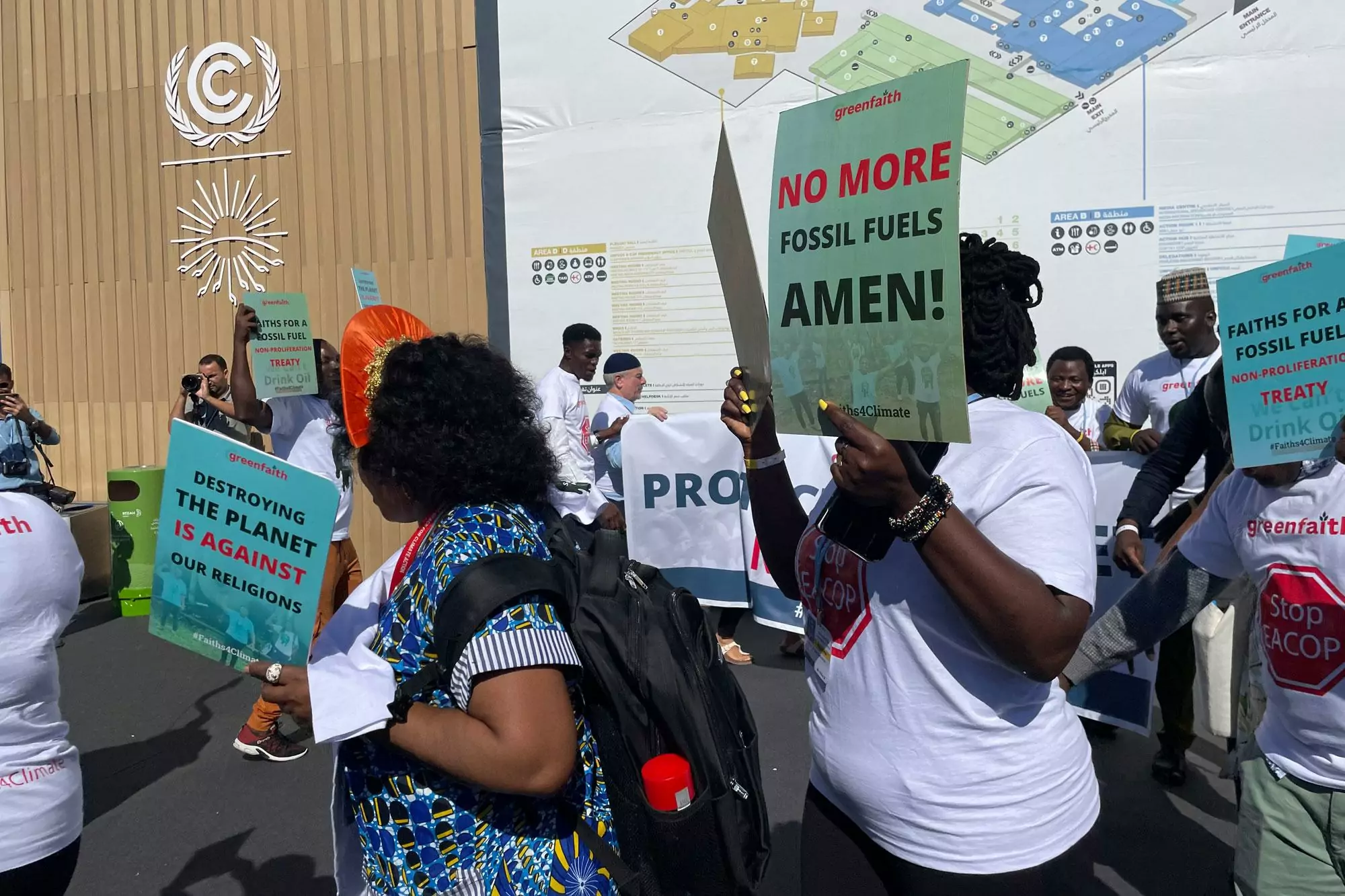 Faith based African Organizations protest against fossil fuels at COP27. Faith based African Organizations protest against fossil fuels at COP27.