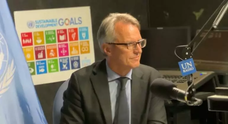 Michael Dunford, WFP's Regional Director for Horn of Africa in an interview with UN News. Michael Dunford, WFP's Regional Director for Horn of Africa in an interview with UN News.