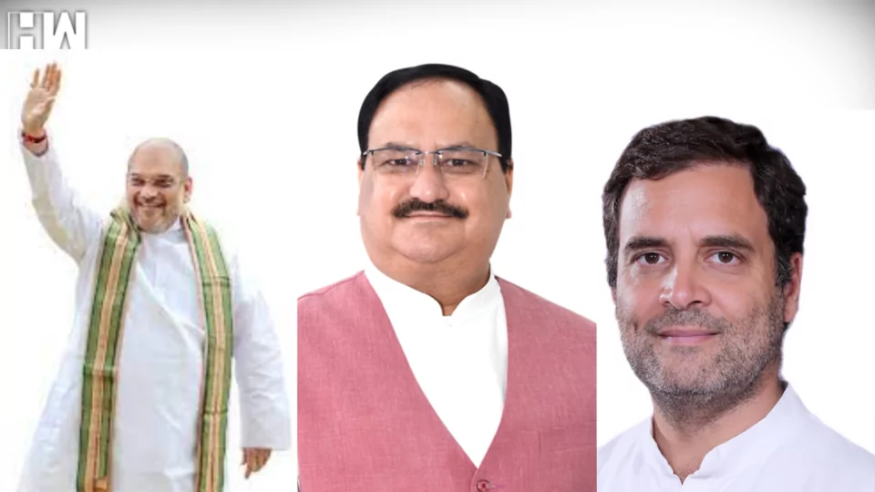 jp Nadda, Rahul,Amit Shah