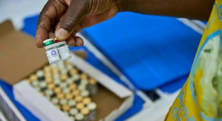 Malaria vaccine at a health facitlity in Kenya. Malaria vaccine at a health facitlity in Kenya.