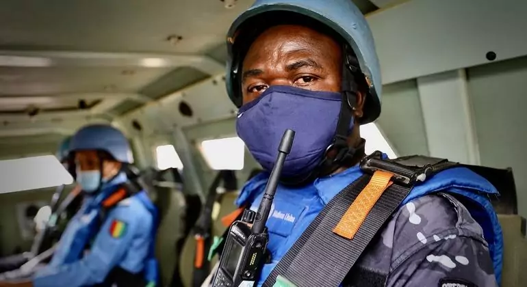 A United Nations peacekeeper in Mali is on patrol in the country's northern region of Kidal. A United Nations peacekeeper in Mali is on patrol in the country's northern region of Kidal.