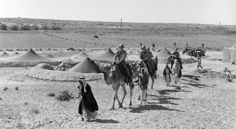 Sweden began contributing personnel to UN peacekeeping operations in 1948. Since then more than 80,000 Swedish women and men have participated in UN missions, including in the UN Emergency Force (UNEF) in Egypt in 1956 (pictured).