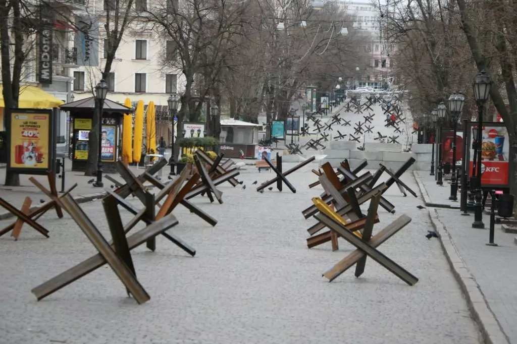 Streets of Odessa during the Russian invasion of Ukraine Streets of Odessa during the Russian invasion of Ukraine