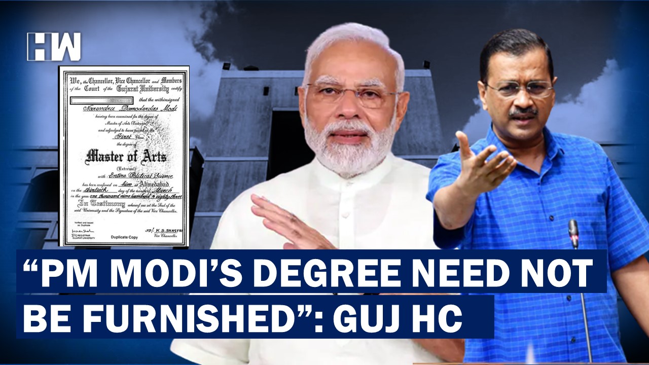 Pm Modis Degree Not Public Interest Gujarat Hc Turns Down Cic Order Fines Arvind Kejriwal 6519