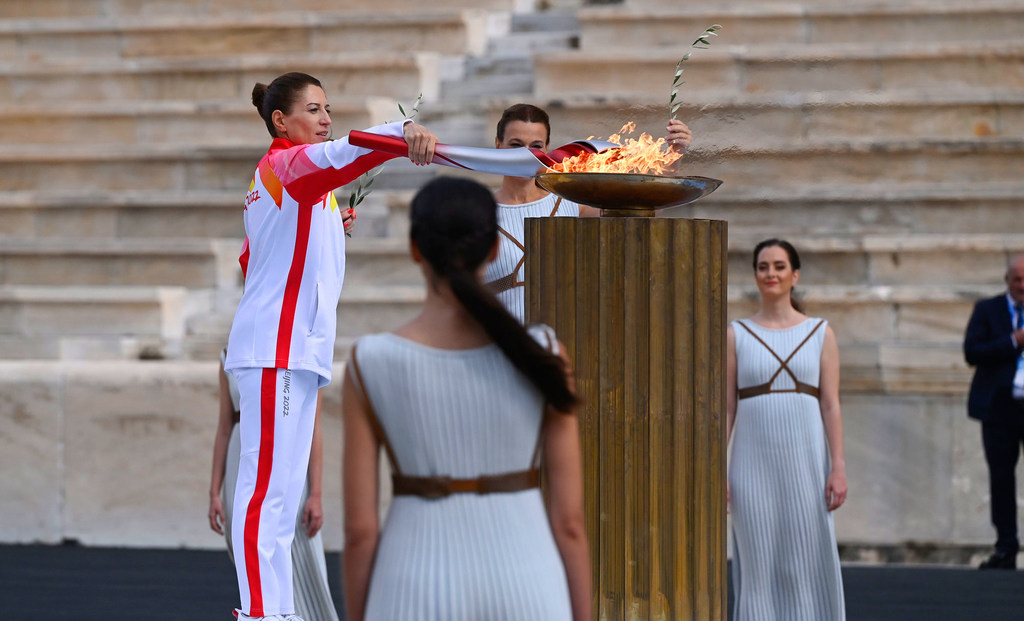 Beijing 2022 - Handover Ceremony of the Olympic Flame in Athens, Greece.