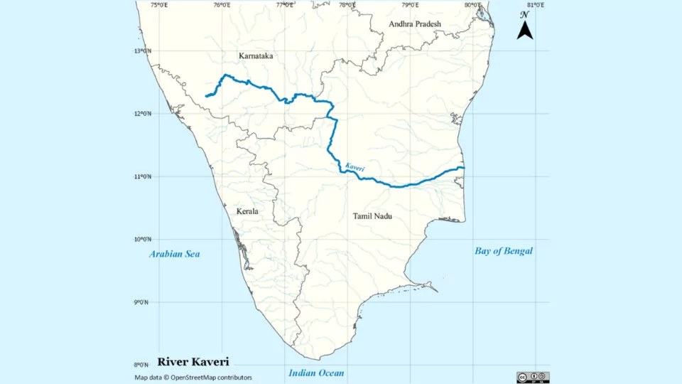 the Cauvery River dispute between the neighboring states of Karnataka and Tamil Nadu.