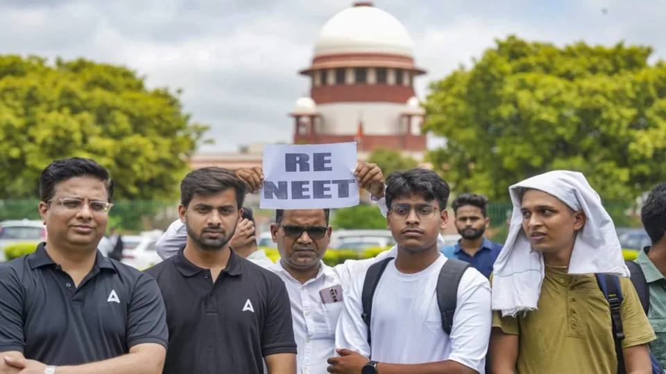 protests regarding the neet-ug 2024 examination