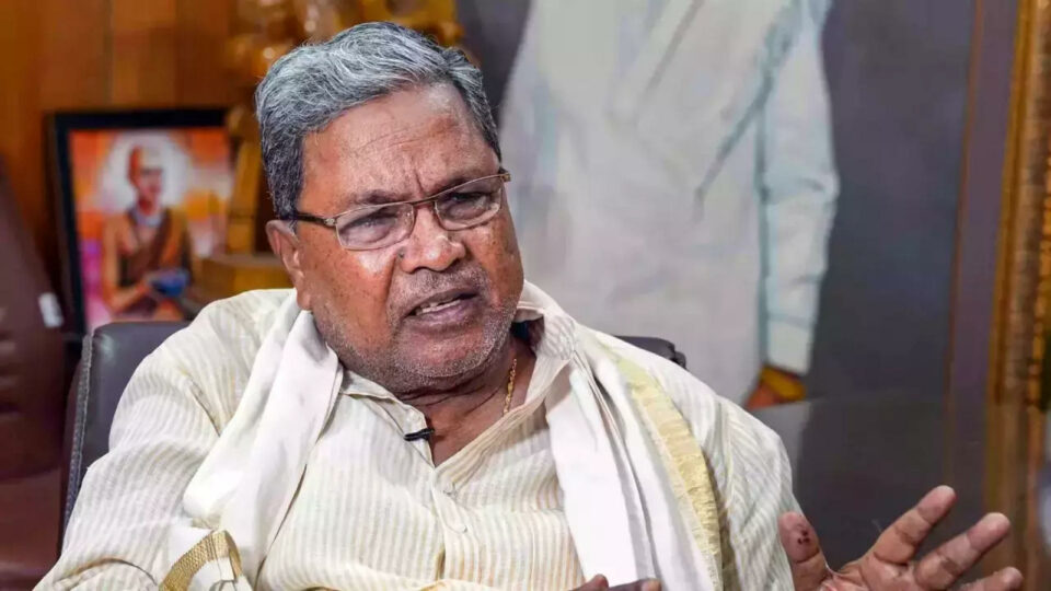 Karnataka CM Siddaramaiah.